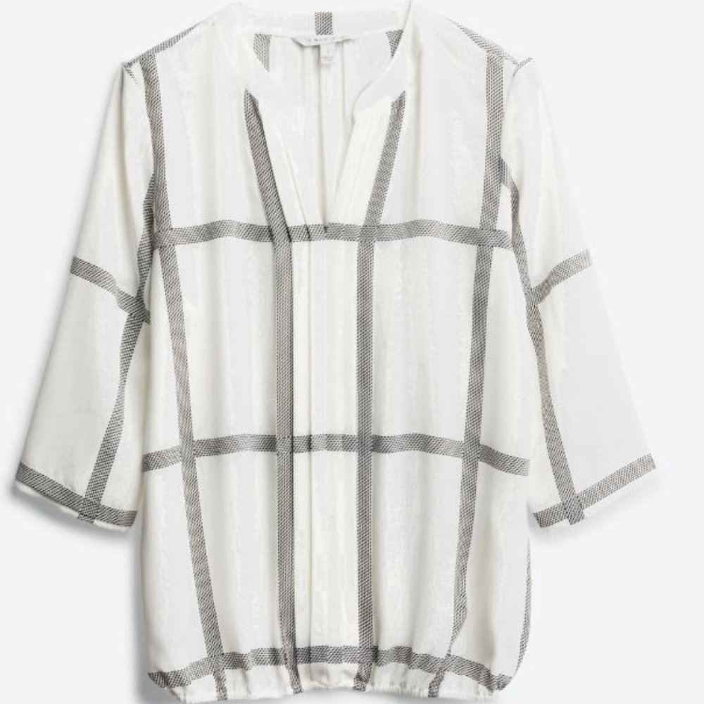 41 Hawthorn Detail Gathering Hem Blouse Size Medium